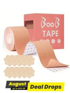 Disposable Bra Sticker, Flower Shape Design Disposable Bra Sticker & Boob Tape for Daily Use, Women's Lingerie Accessories, Waterproof Bra Pads