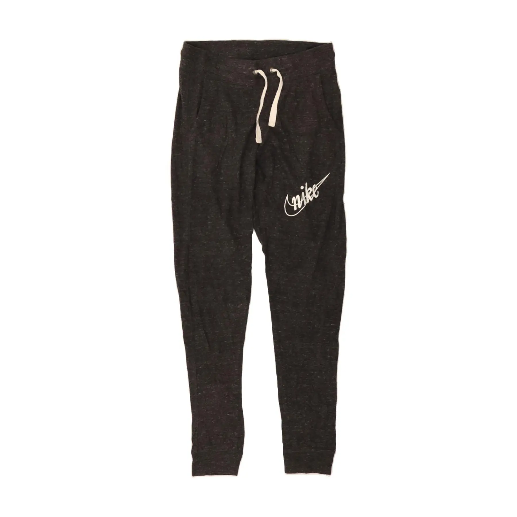 Pre-Owned Vintage NIKE Womens Tracksuit Trousers Joggers UK 6 XS Grey Flecked Cotton
