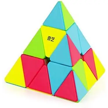 CuberSpeed pyraminx Speed Cube Stickerless Magic Cube Qiyi Qiming Pyramid Stickerless Speed Cube 2