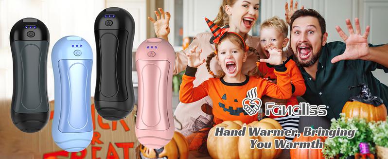 FANDLISS Hand Warmers Rechargeable 6000mAh, 2025 New Hand Warmers Reusable 2-Pack, Portable Pocket Hand Warmer 3 Heating Modes USB Electric Split Rechargeable Hand Warmer for Outdoor Sports,Camping,Christmas