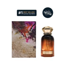 Summer Oud EDP 60ml - Long Lasting Arabian Unisex Fragrance with Cypriol Saffron & Oud Accord Top Notes Mandarin Heart Notes Rose Amber