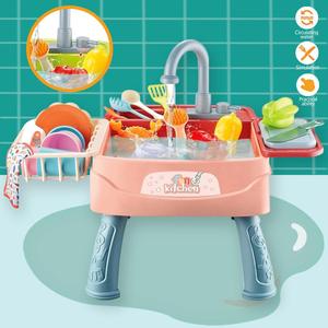 Kitchen Sink Toy, 1 Set Simulated Kitchen Sink Toy, Pretend Play Toy for Kids, Children's Kitchen Toy Set, Pretend Cooking Set