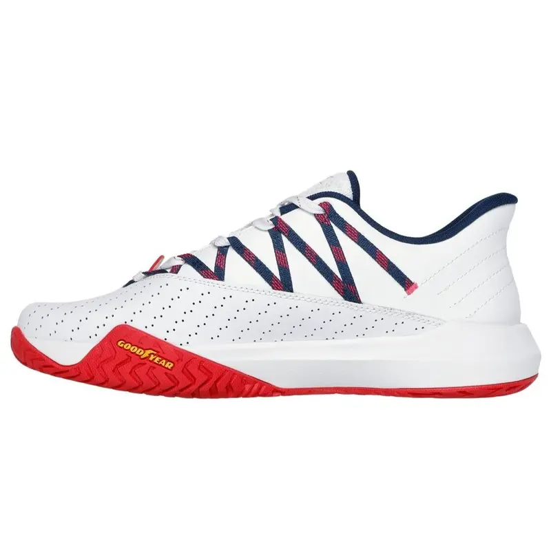 Skechers Mens Trainers Viper Court Rally Pickleball Tennis Shoes White 246110 4