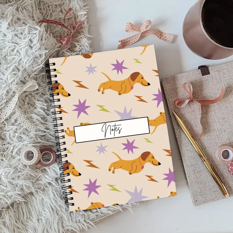 Dachshund Notebook A5 - Card Cover 3