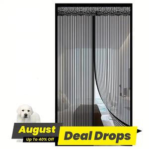 Modern Magnetic Mesh Curtain, Breathable Design Mosquito-proof Soft Door & Window Screen for Summer Living Room, Auto Closer Magnetic Door Mesh, Household Privacy Items, Home Goods