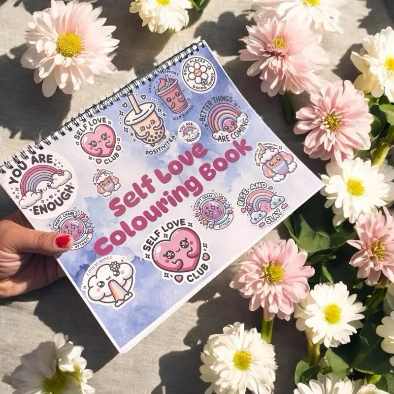 Self Love Colouring Book - Inspirational Designs for Creative Relaxation and Self Esteem Boost 0