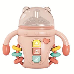 Montessori Toy for Baby 18+ Months To Play, Cute Bottle Shape Baby Sensory Teething Toys with Rattles for Toddlers Boy Girl Birthday Gifts(detail Color Shape Random) Baby Essentials Baby Items Baby Stuff Newborn Baby Stuff