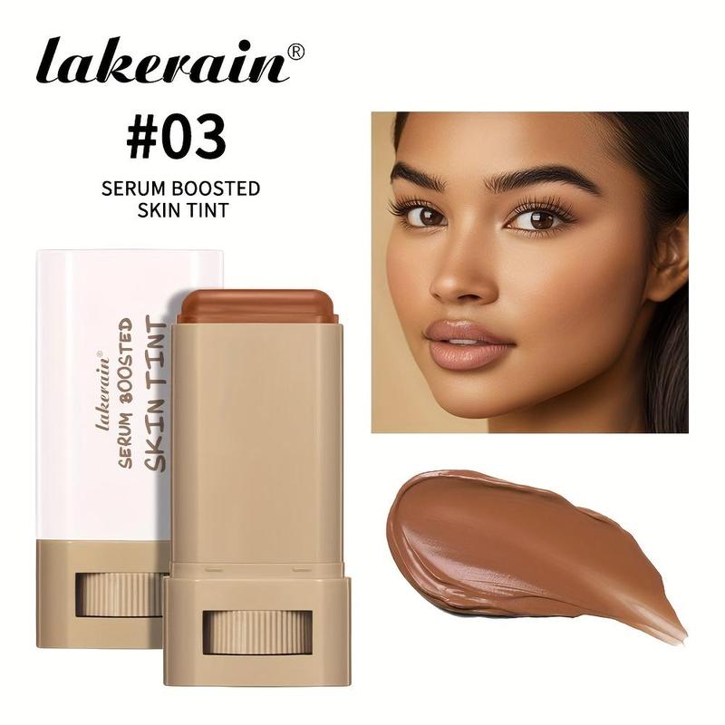 Lakerain Tinted Moisturizing Foundation Stick for Blemish Concealing - Matte Finish, All Skin Types, Multi-Color Options, Solid Formula - Sleek Design - Tinted Moisturizer for Face - Makeup, Concealer 6