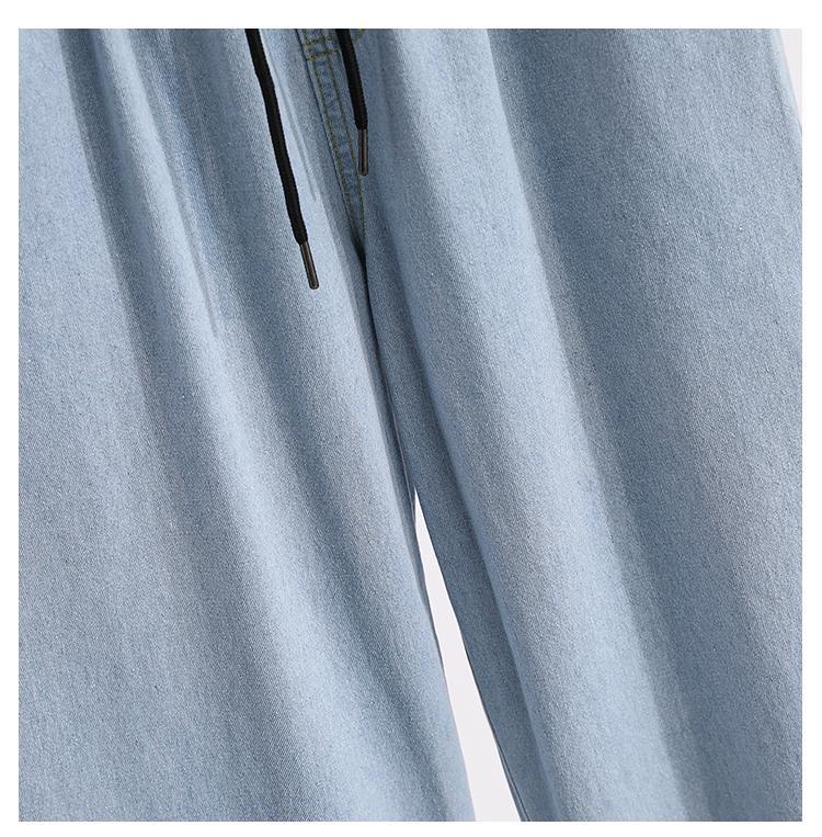 Product Introduction of plus Size High Waist Casual Pants Loose Wide Leg Jeans Fashionable Spring New Arrival for plus Size Women Comfortable Fit 23