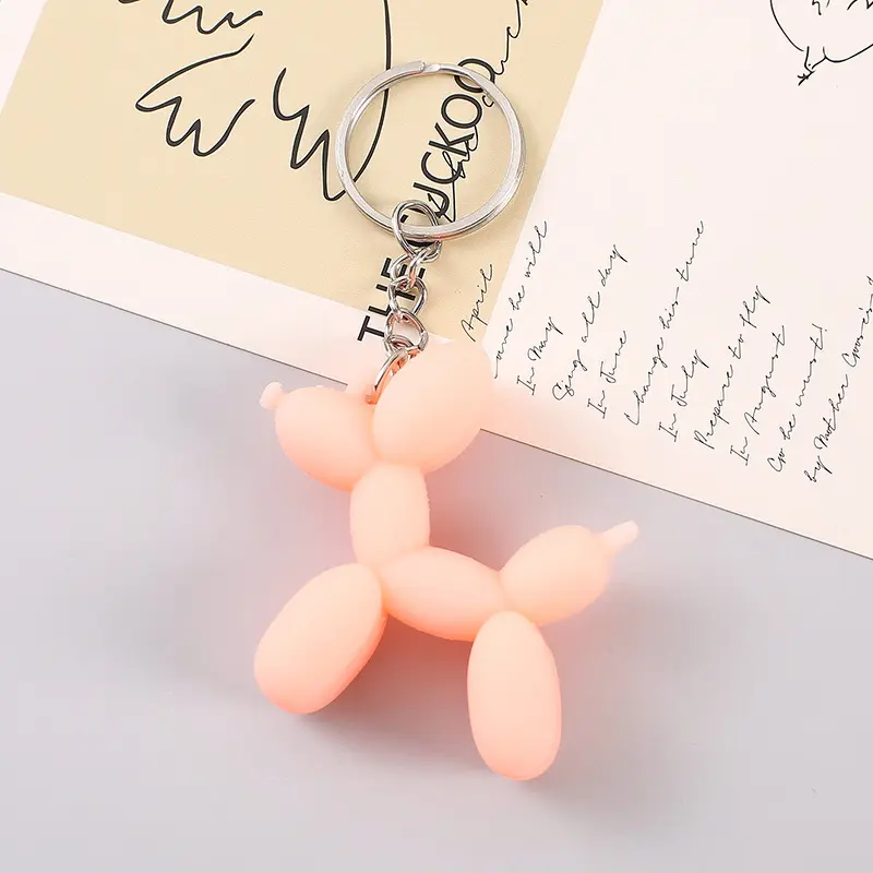 1pcs New bubble dog accessories keychain balloon dog key ring pendant 1