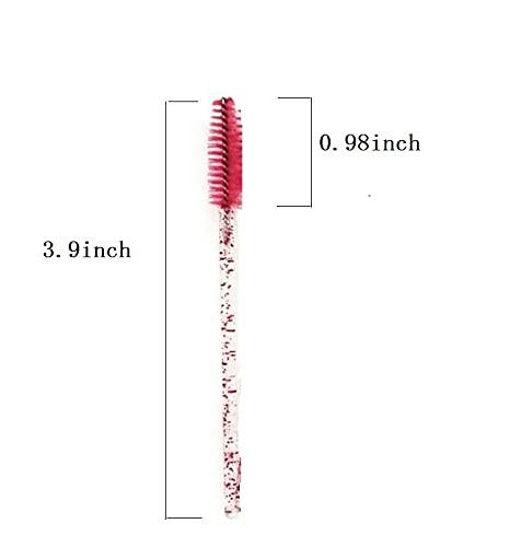 100 pcs Disposable Eyelash Mascara Brushes, Wands Applicator Eyebrow Brush Makeup Kit, Eyebrow Castor Oil Brush Makeup Tool 1