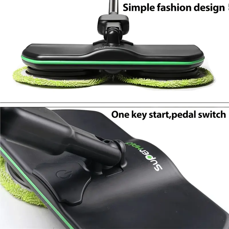 Product Introduction of Electric Rechargeable Cordless Floor Cleaner Scrubber Sweeper Polisher Mop Set 5