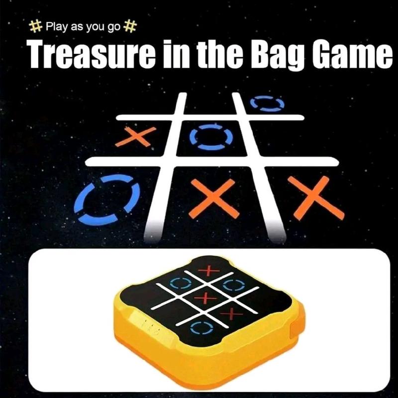 Electronic Tic-Tac-Toe Game, 1 Count Educational Chessboard, Portable Chess Board Game Educational Chess Board for Kids & Adults, Gift for Her, Men's Gift 5