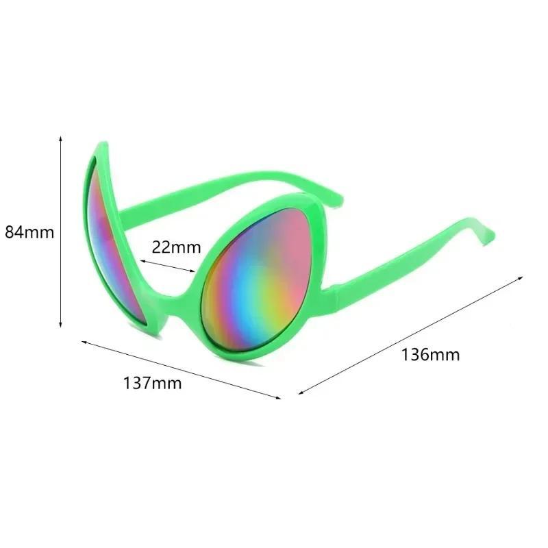 Alien Party Glasses Funny Sunglasses ET Sunglasses Holiday Dance Aliens Costume Alternative Shapes Rainbow Lenses Party Supplies 5