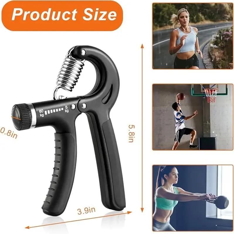 2 Pack 0-60Kg Hand Griper Strengthener, Heavy mag grip Squeezer With Digital Display, Finger Exercise For Home Gym, Workout Equipment, Christmas Gift, Adjustable hand Grip master realer hand gripper trainer grippy 2