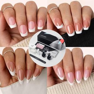 [ ProTips Collection ] PRO-TIPS 150pcs French Nail Tip, French Nail Kit, Multi-Size French Press-On Nails, Gel Acrylic Nail Extensions for Easy DIY, Ellie Young Nails