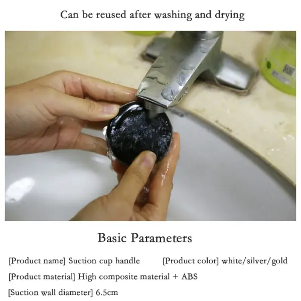 Suction Cup Grab Bar - Secure Grip for Bathroom & Kitchen Safety Accessory 5