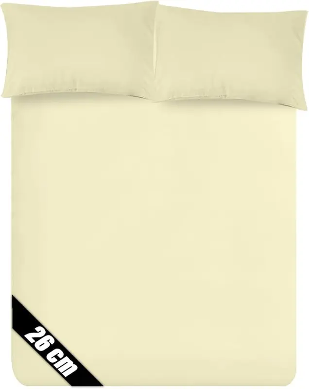 Aura Décor  : Microfiber Fitted Sheets Breathable, Anti Wrinkle 40cm Deep Pocket Single Bed Sheets  |  Bedding 90 X 190 CM Single Fitted Sheet | 5