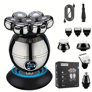 Multifunctional Hair Clipper Set, Electric Hair Trimmer with Multipurpose Replacement Head, Professional Hair Trimmer Tool Barber Kit for Men, Cordless Hair Clipper, Durable Clippers for Men Trimmers for Men, Adjustable Barber Kit for Gift