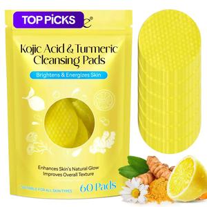 Kojic Acid & Turmeric Soft Makeup Remover, Daily Facial Cleansing Pads, Skin Looks Visibly Revitalized, Reduce The Appearance Of Dark Spots, for Face and Body, Valentine's Day Gift, Cleaning Supplies, Cleanser, Cosmetic, Cleansing Cloths