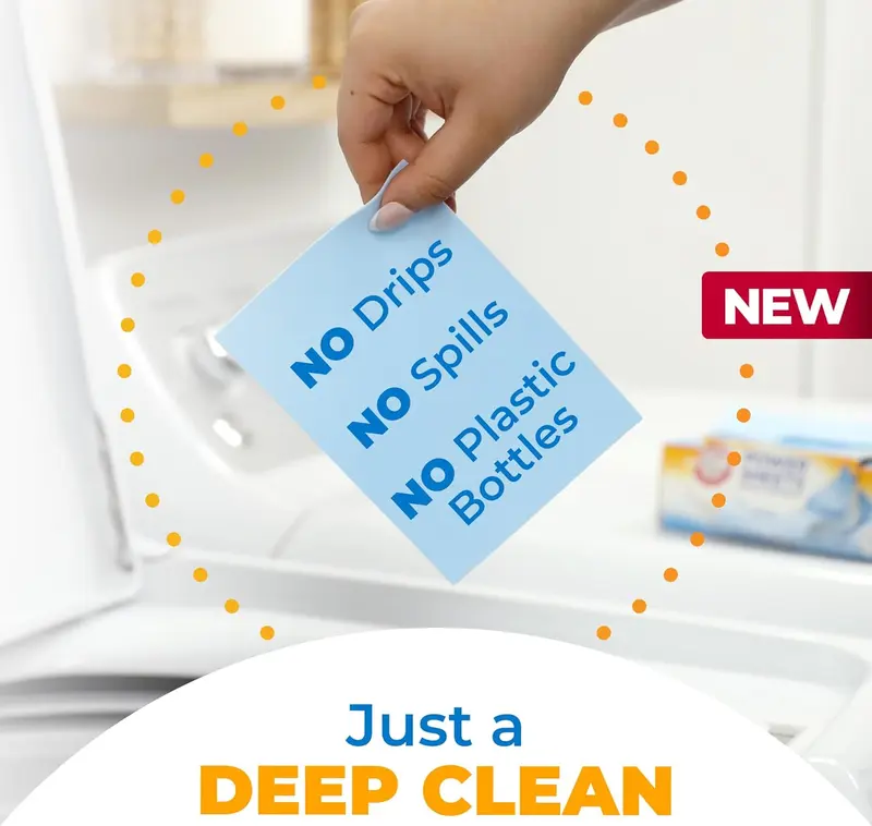 Power Sheets Laundry Detergent, Fresh Linen Laundry Sheets 50ct, up to 100 Small Loads 2