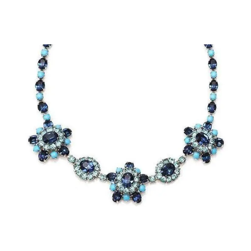 1950s Christian Dior Mitchel Maer Turquoise Blue Necklace 3