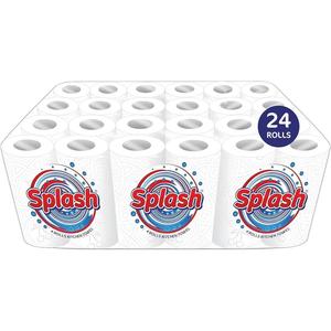 2-Ply Kitchen Towel 4-Pack Paper Rolls | White Paper Embossed | Strong & Functional (24) Cleaning Wipes