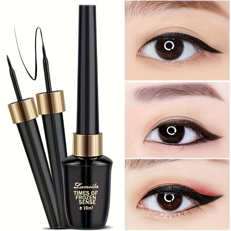 1pc Slim & Waterproof Black Liquid Eyeliner Pen - Quick-Dry, Smudge-Proof, Long-Lasting with Hard Tip, Sweat-Resistant for Beginners & Professionals, Eyeliner Waterproof Lipliner Makeup Cosmetic 4