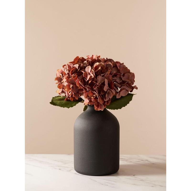 Faux Hydrangea Bouquet - Dusky Pink (4 stems) 0