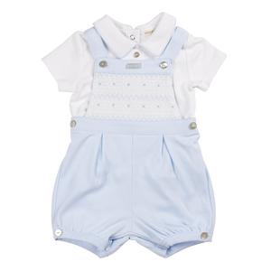 Blue Smocked Top & Dungaree