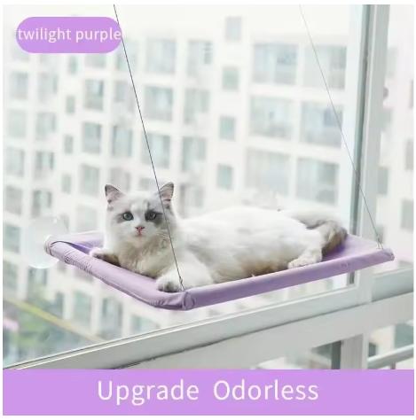 New Cat Hammock Cat Sunny Window Seat Washable Detachable Pet Bed Suction Shelf Bag Beds Seat For Cat Sleeping Pet Accessories 6