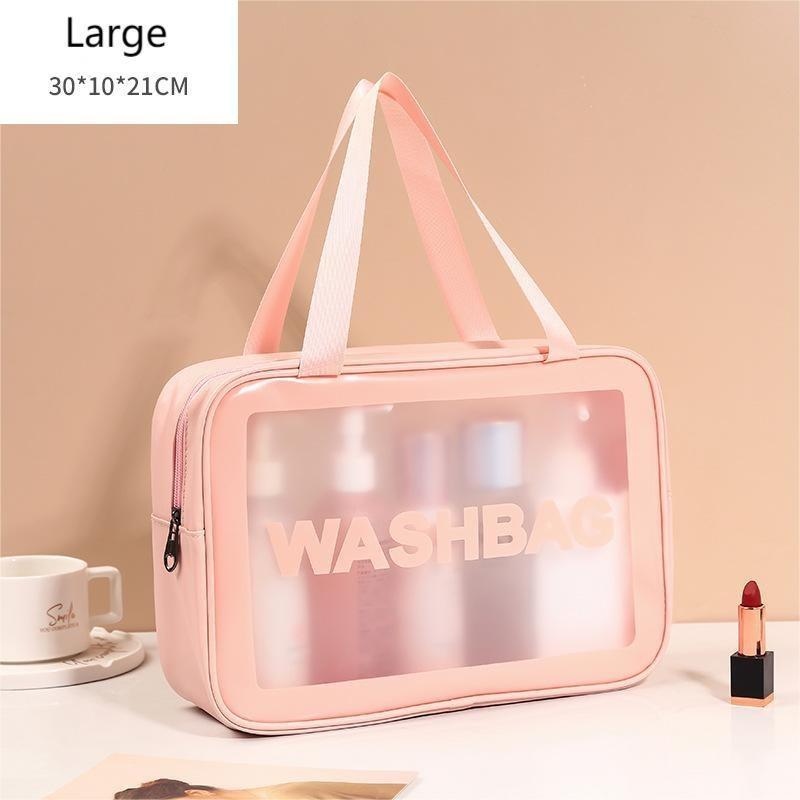6pcs/3pcs /1pcs Transparent Wash Bag Set, Waterproof PVC Cosmetic Bag, Portable Travel Toiletry Bag,Sports and Outdoor Travel 5
