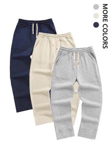 Men's Drawstring Waist Sweatpants, Relaxed Fit Casual Comfy Slant Pocket Trousers for Spring & Fall, Men's Bottoms for Daily Wear