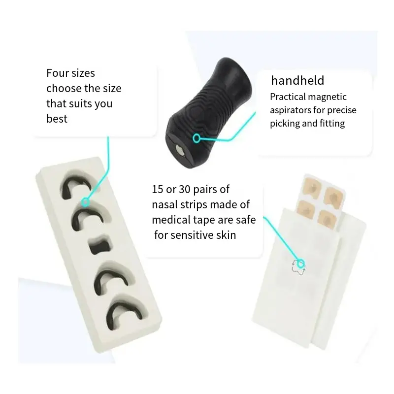 Magnetic Nasal Strips Kit - Improve Sleep Quality, Reduce Snoring, Boost Oxygen Intake - Nail, Manicure 6