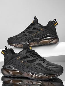 Men's Sporty Retro Thick Sole Design Training Shoes, Casual Comfortable Breathable Running Shoes, Fashionable Sneakers for Daily Wear, Athletic Shoes