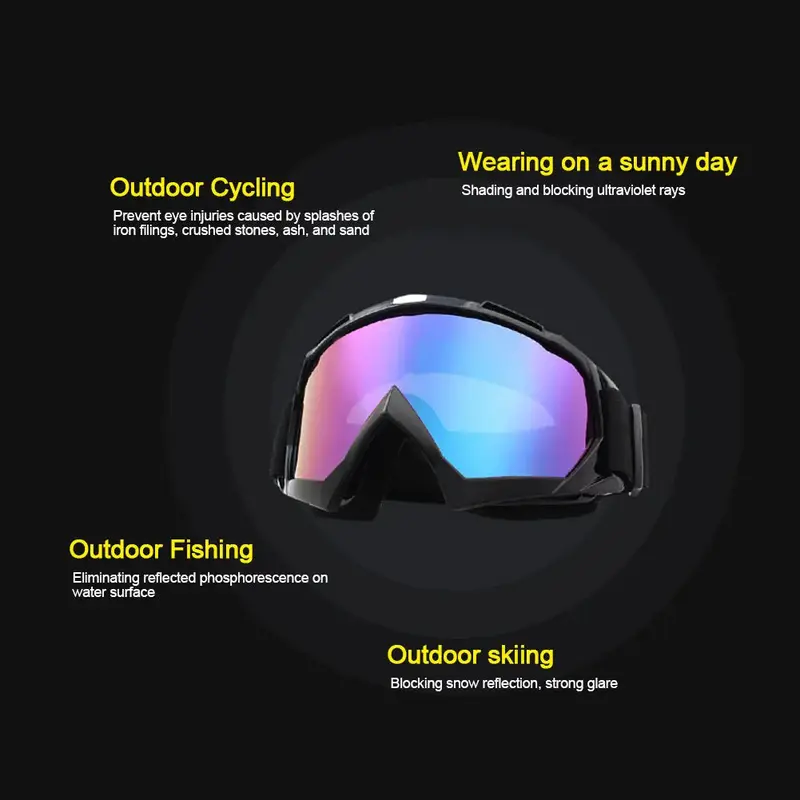 Anti-Fog Ski Goggles | Mountain Snowboard & Snowmobile Eyewear – Winter Outdoor Sports Glasses for Skiing, Snowboarding & Cycling 8