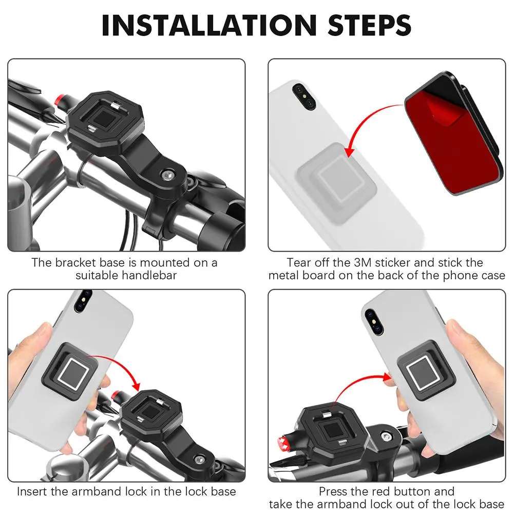 Bike Phone Mount Holder – Handlebar Bracket for Navigation & Mobile Support