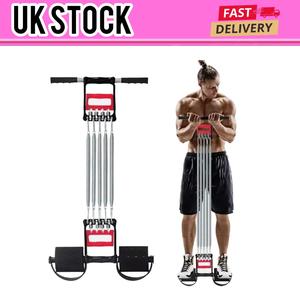 Chest Expander,  5 Spring Chest Expander 3 In 1 Pull Stretcher Gym Muscle Training Exerciser 30kg, Home Gym Equipment, Fat Belly Burners, Home Fitness Equipment