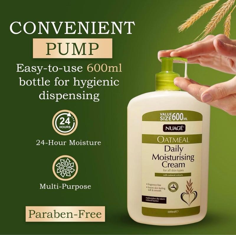 Product Introduction of Gentle Oatmeal Extracts Daily Moisturizer for All Skin Types, 600ml Pump Bottle - Moisture, Restore, Body Care, Sensitive, Moisturizers 10