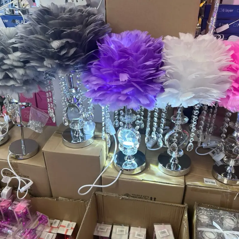 Lushhub Accent Feather Table Lamp 4