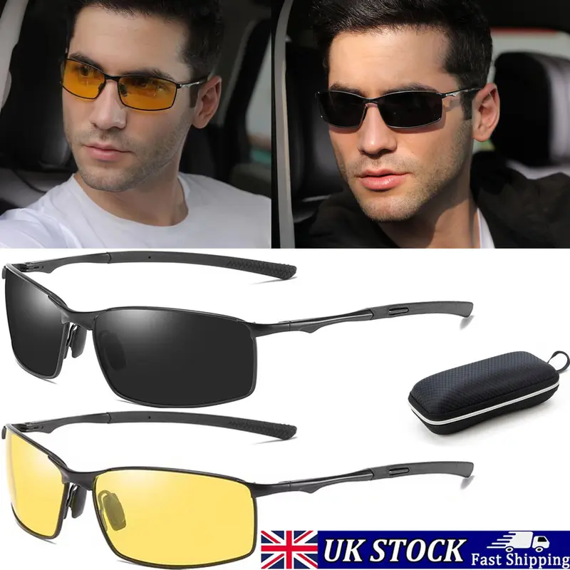 Mens Polarized Sunglasses UV400 Pilot Sport Glasses Driving Eyewear for Men Sun Glasses Sports Eyewear Fishing Golf Driving UV400 Protection 0