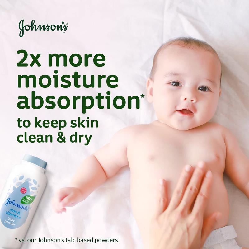 Johnson & Johnson Baby Protective Cornstarch Powder with Aloe Extract, 9 oz 4