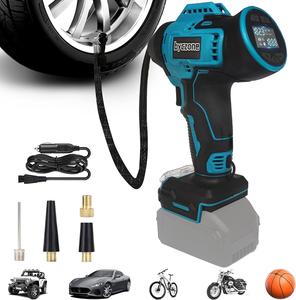 Tire Inflator Cordless for Makita MAX 20V Battery,160PSlPortable Air Compressor with Pressure Gauge, Auto-Shutoff& Fast Inflation, Portable Air Pump for Car, Motorcycle, Bike,BalI 【NO BATTERY】
