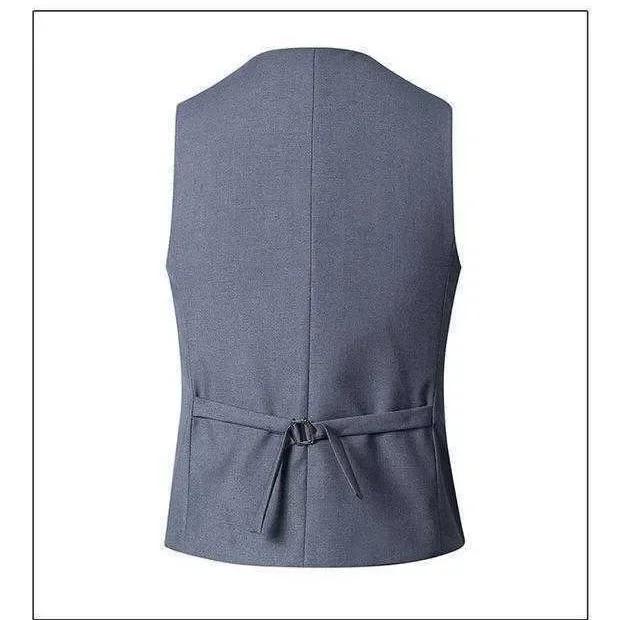 Product Introduction of Men's Casual Business Vests Slim Fit Formal Business Vest Large Size Waistcoat for Suit or Tuxedo Wedding Formal Prom 5