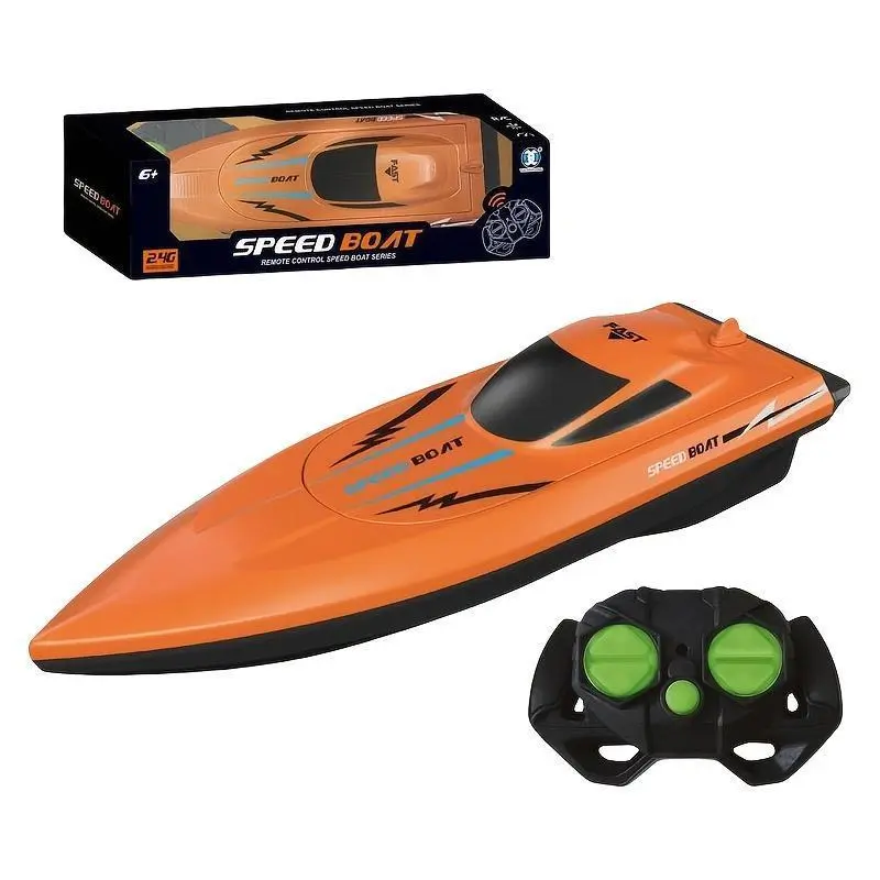 Remote Control Boat Toy, Fast Charging Speedboat with Dual Propeller Model, an Ideal Gift for Birthdays And Holidays. 0