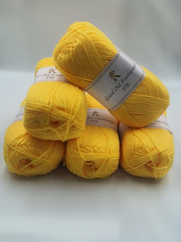 Product Introduction of Good Old Fashioned DK - 5 x 100g - 280 meters balls - 100% Acrylic 41 colours knitting crochet yarn 10