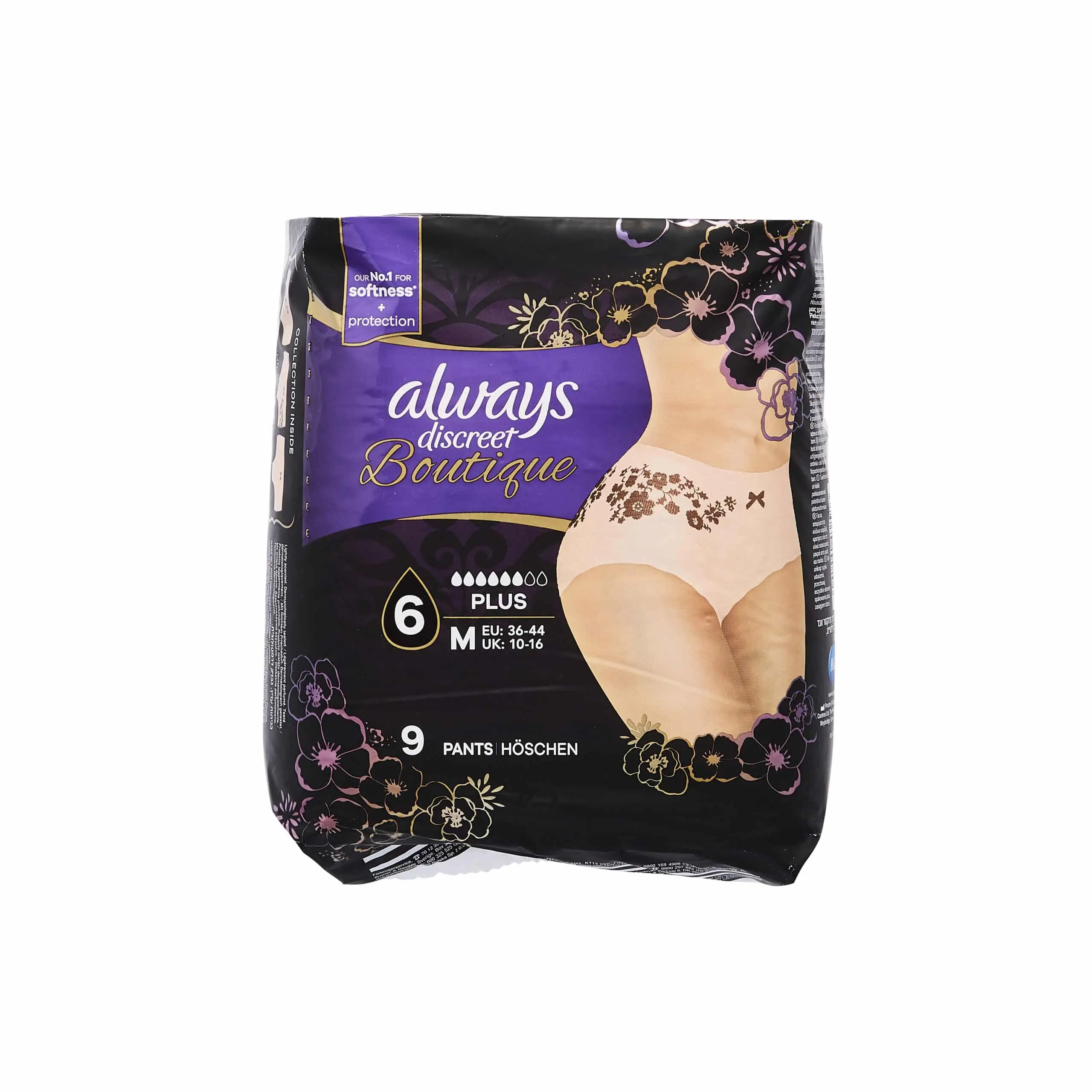 Always Discreet Boutique Incontinence Pants Medium Plus 9's