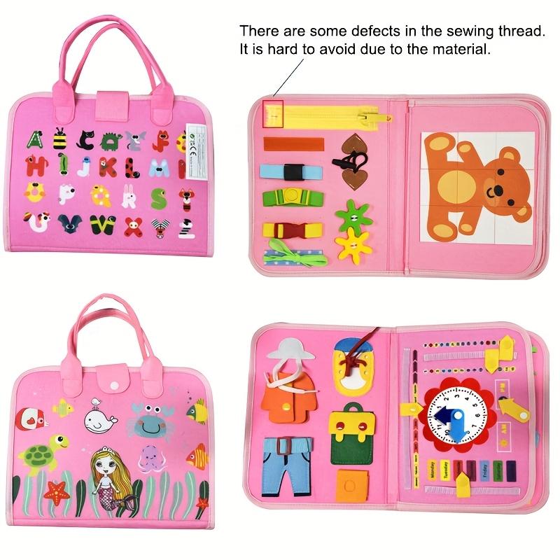 Product Introduction of Baby Creative Toy, 1 Set Educational Busy Board, Montessori Sensory Toy for Toddlers | Handheld Dressing & Educational Activity Board | Quiet Book for Early Development & Fine Motor Skills | Multi-Color | Battery-Free, Uk Seller 5