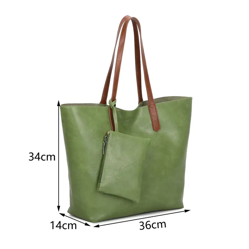 Large size 3 in 1 shoppers bag that comes with 1 large tote 1 medium size bag and 1 wallet 5