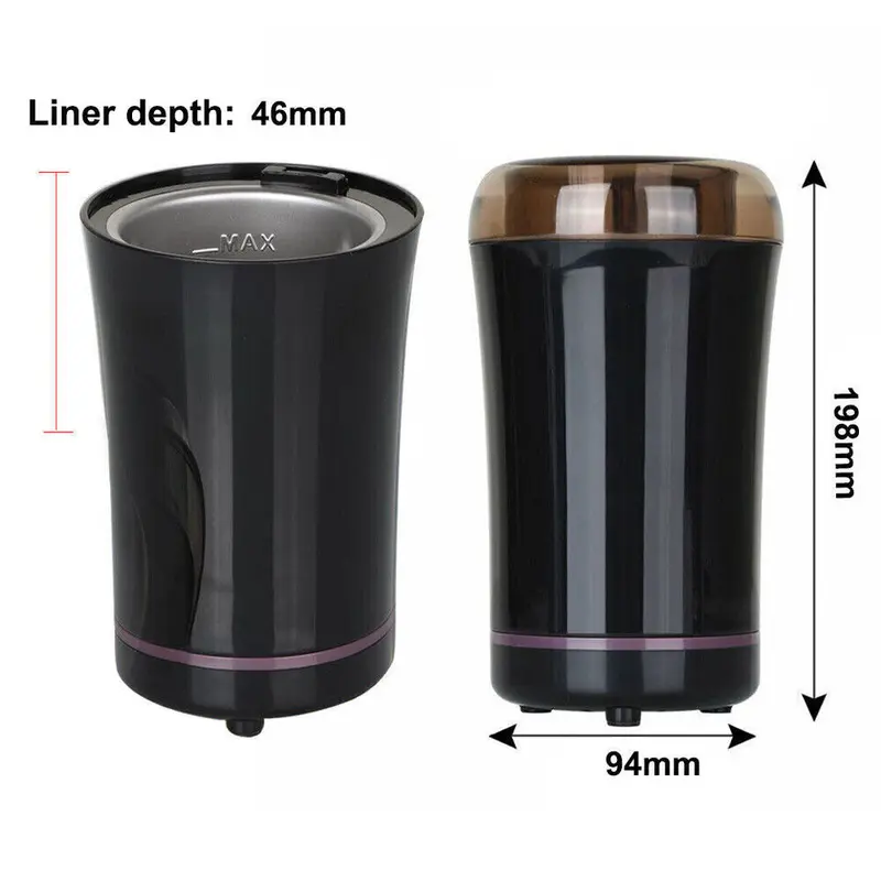 Electric Coffee Grinder Grinding Milling Bean Nut Spice Matte Blade Blender 3